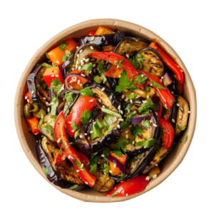 Eggplant and vegetable salad