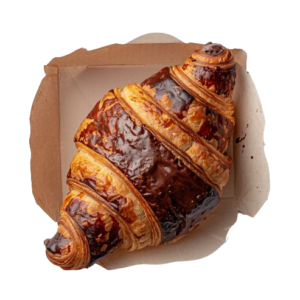 Croissant with chocolate