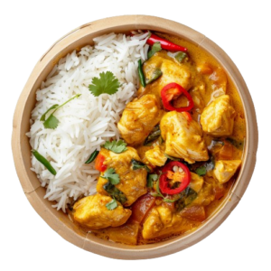 Chicken curry with rice
